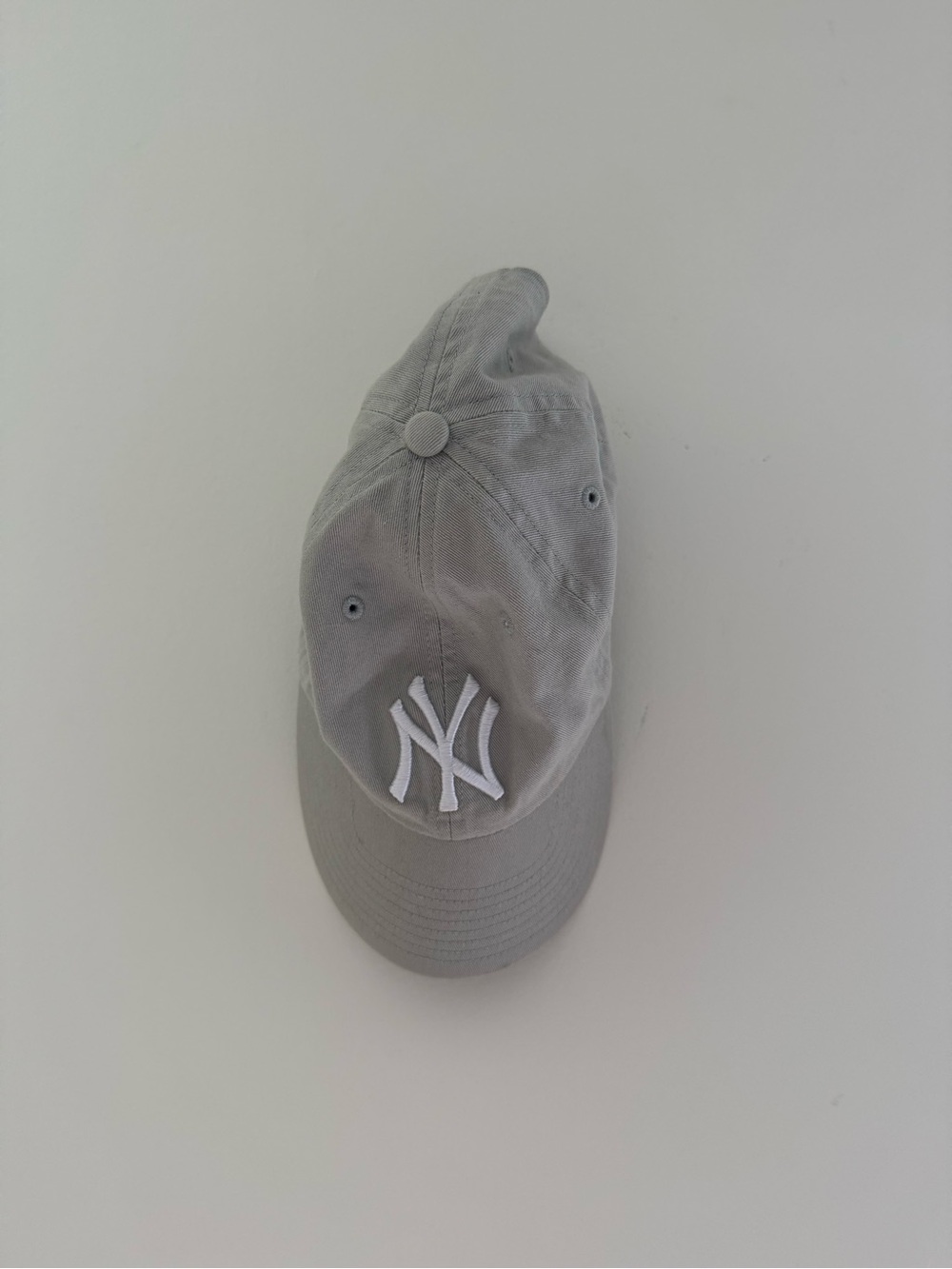 47 Brand Light Gray Cap with White Logo